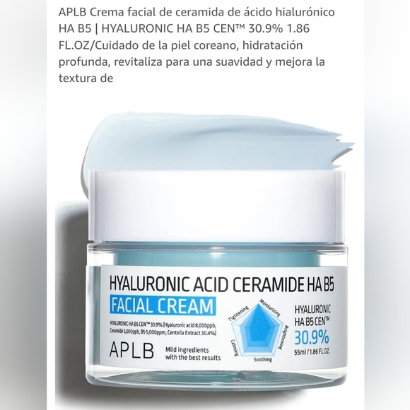 📢Español. Crema hidratante con ácido hialurónico ceramida HA B5, 55 - Picture 2 of 9